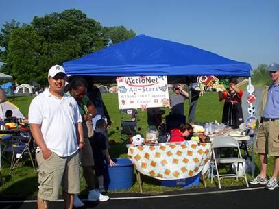 ActioNet's Relay For Life booth