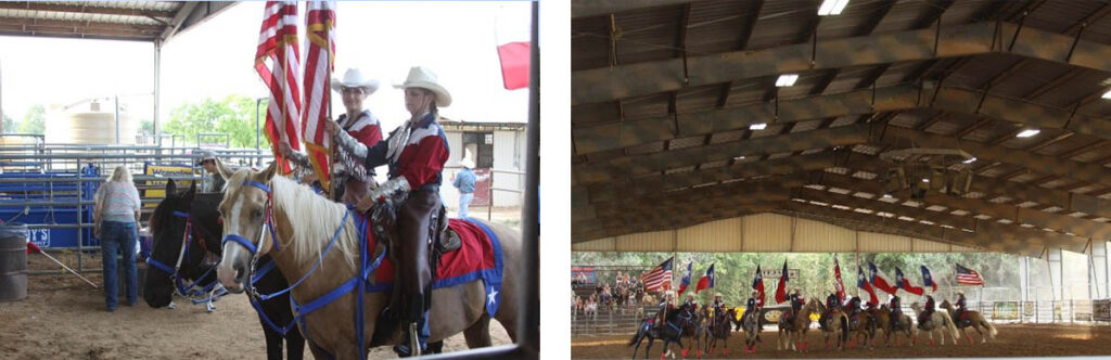 There's lots of patriotism at the rodeo