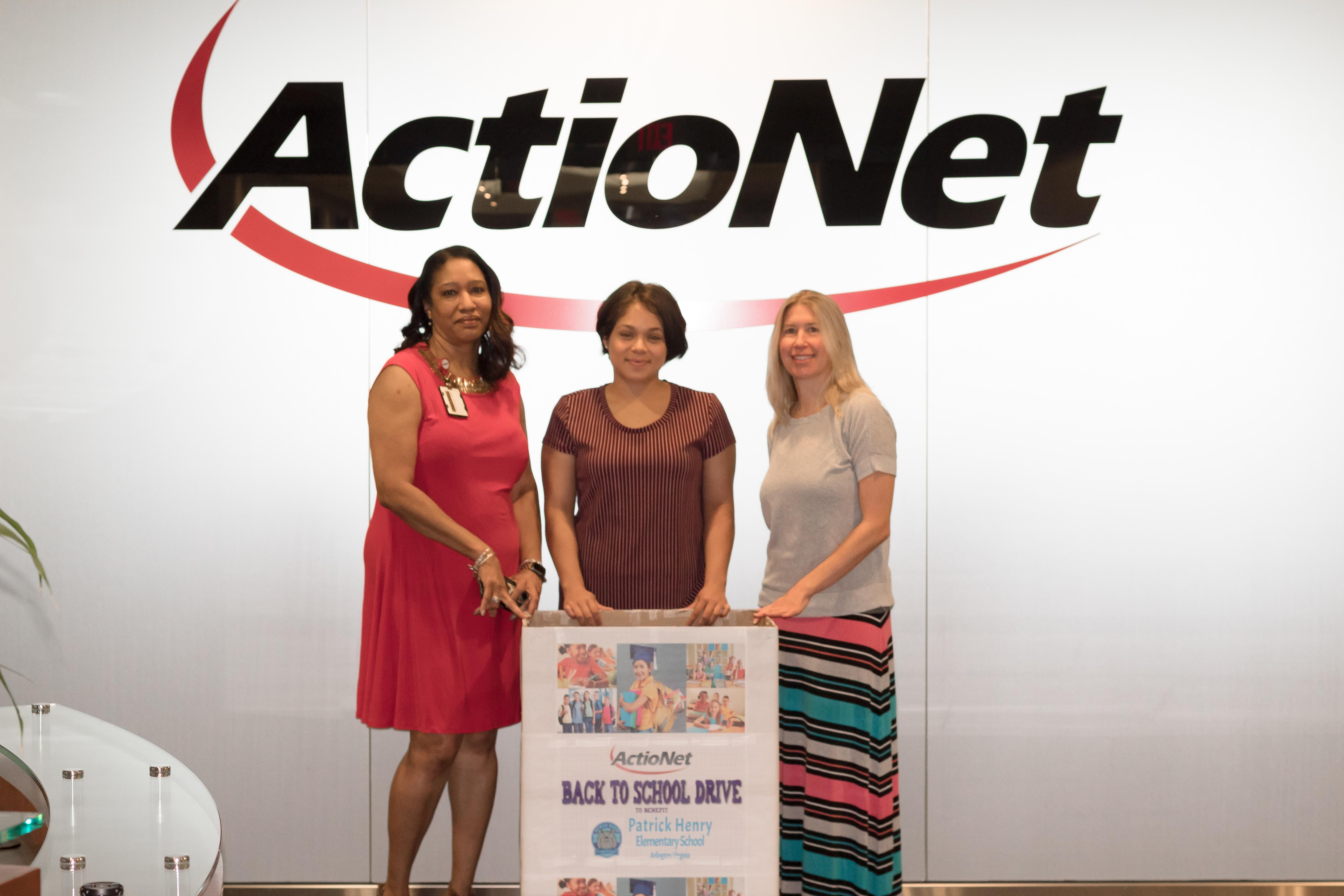 ActioNeters kicked off the donation drive by leaving out our collections box in the HQ lobby