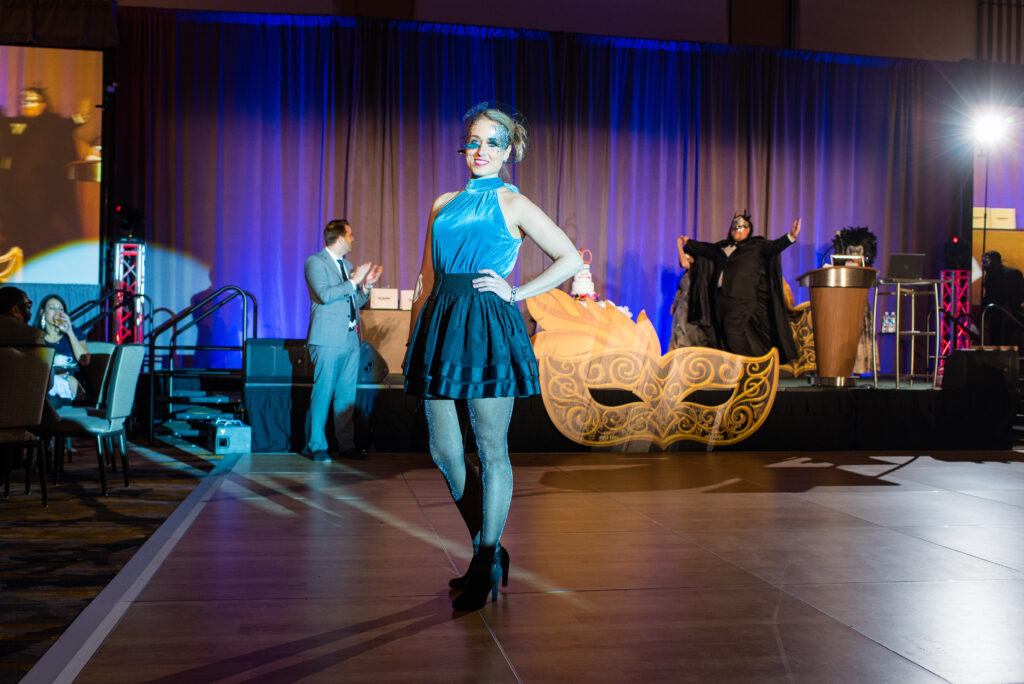 ActioNeter Rachel Competes in Masked Runway Contest