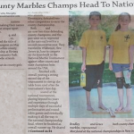 ActioNet Sponsored National Marbles Tournament Players in Newspaper Clipping