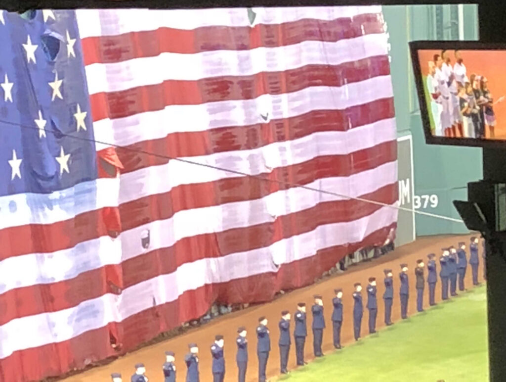 9-11 Remembrance Ceremony at the Red Sox Game