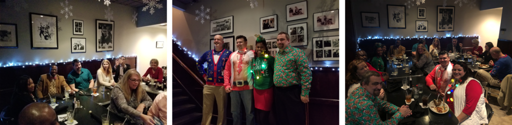 AFDS ActioNeters Take Photos Together in their Ugly Sweaters