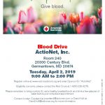 ActioNet Spring Blood Drive