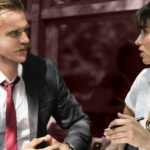 Man with Mustache and Woman with Notebook – LINKEDIN