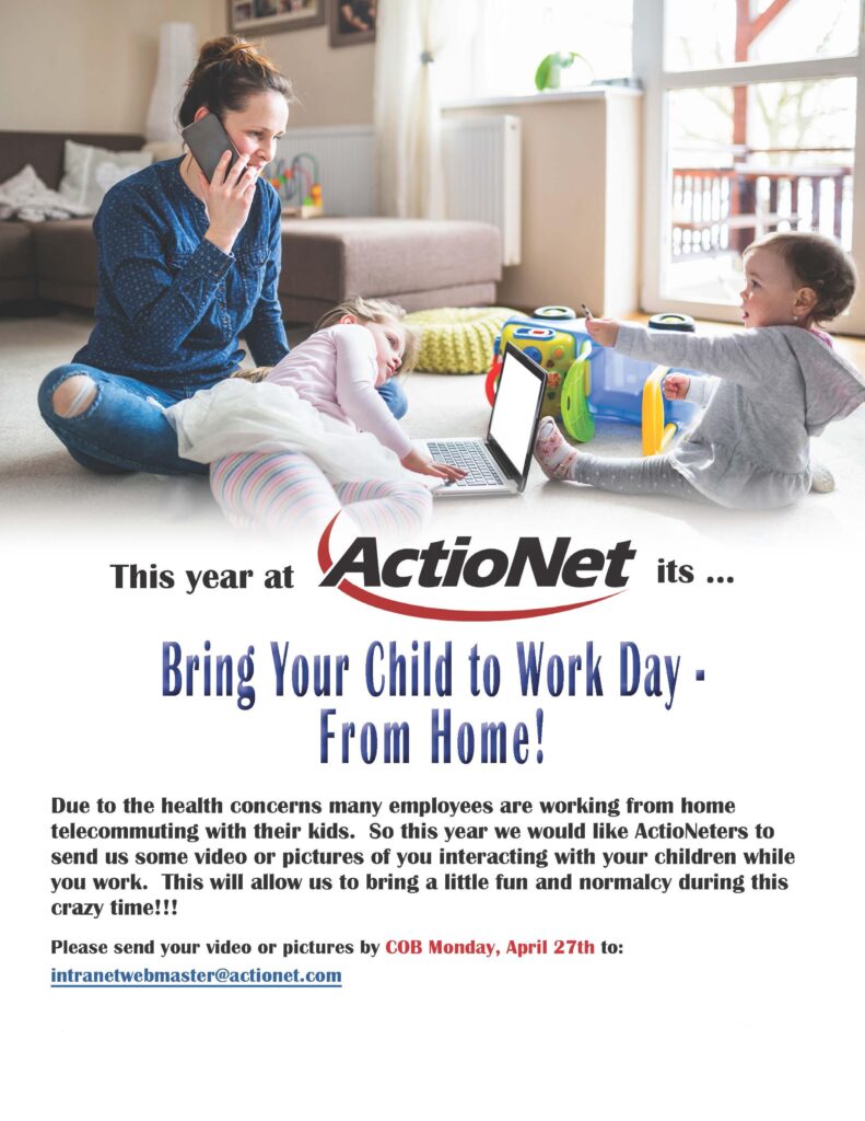 Bring your child to work day flyer