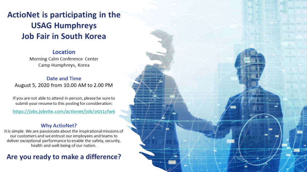 2020 Korea Job Fair Flyer