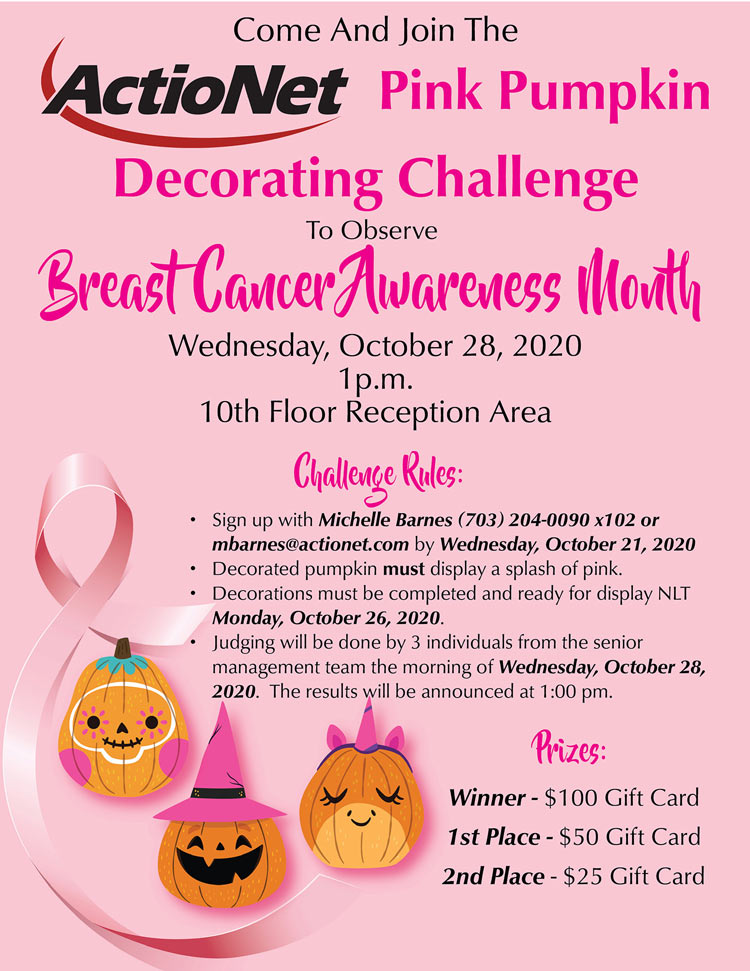 Breast Cancer Pink Pumpkin Flyer