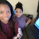 Janelle-works-from-home-while-her-daughter-virtually-learns