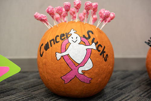 Cancer sucks halloween pumpkin