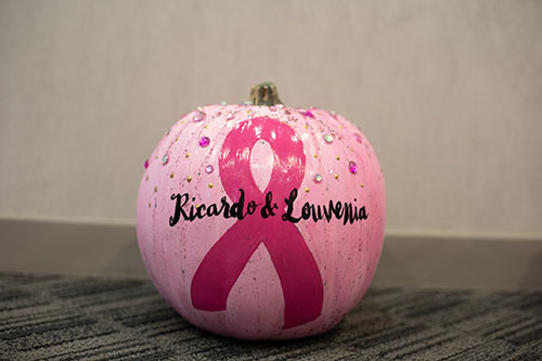 Pink Breast Cancer Awareness Pumpkin