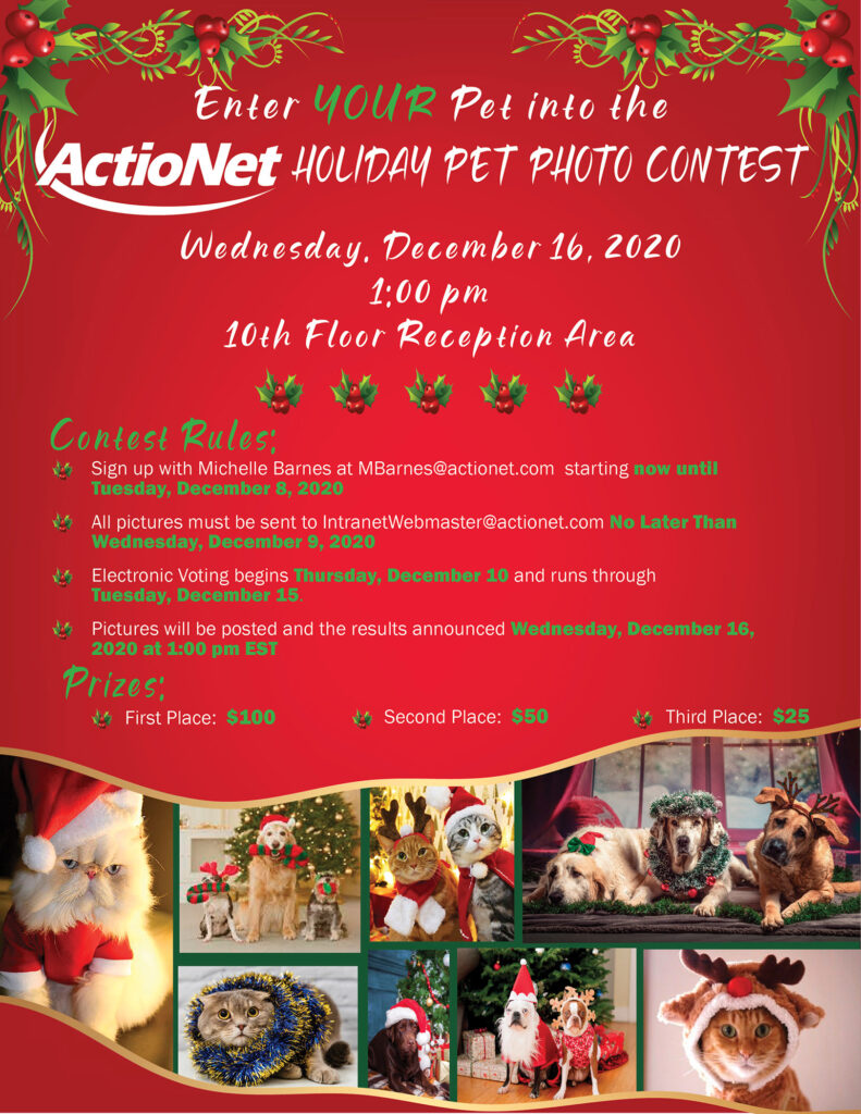 Holiday Pet Photo Contest Flyer