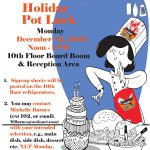 2022 Holiday Pot Luck Flyer